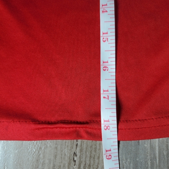 Athletic Works Boys Red Textured Athletic Performance Tee Baseball Graphic - Picture 7 of 11